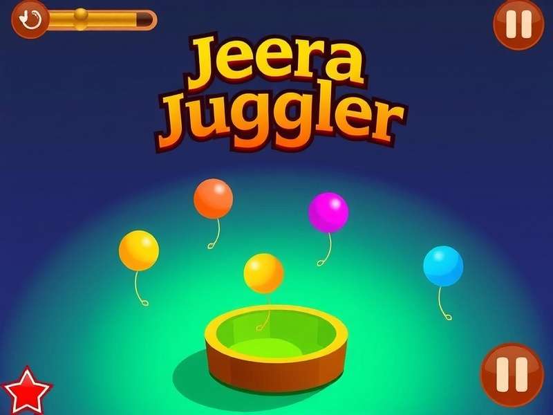 Jeera Juggler Main Gameplay Screen Jeera Juggler game screenshot showing colorful juggling balls